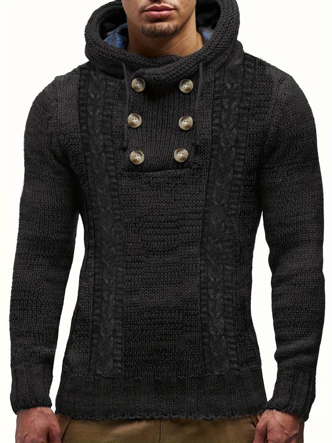 Pull en tricot Dylan capuche homme