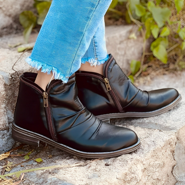 Bottines plates en cuir Harper