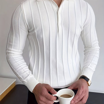 Josh - Chemise en tricot ajustée pour hommes