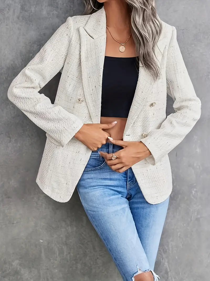 Aslaug - blazer élégant en tweed pour femmes