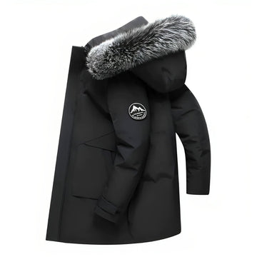 Aik - manteau d'hiver pour femmes avec capuche en fourrure