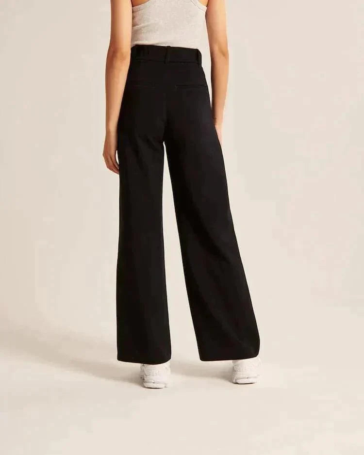 Wide Leg Tailored Pants - Glowiecare